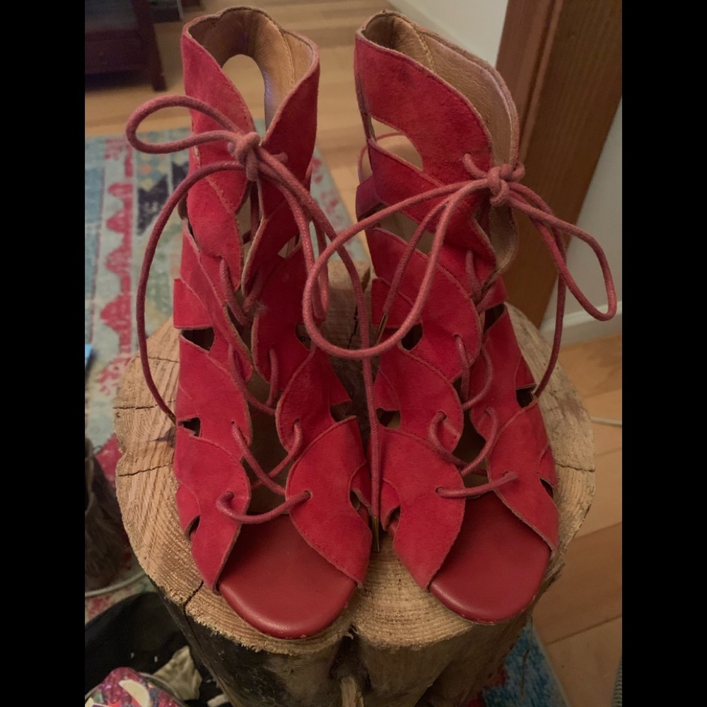 Joie Red Holiday Heel